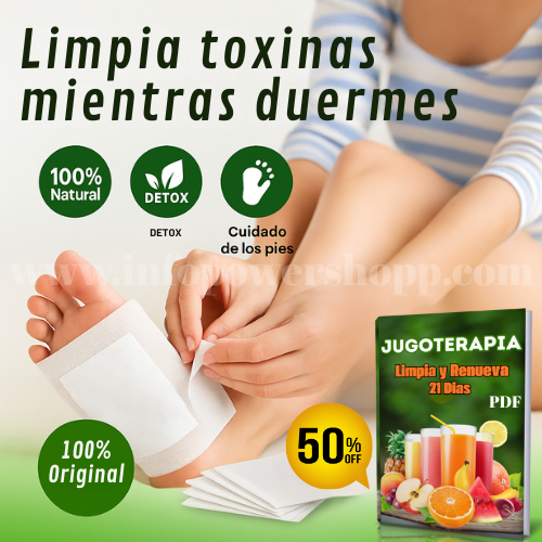 Parches Kinoki| Limpia tu cuerpo naturalmente mientras duermes W 😴🦶